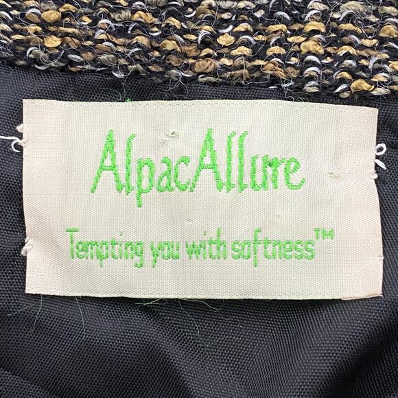 Alpaca Allure Hand Loomed Alpaca Blend Blazer with Fringe Women Medium - Picture 2 of 12